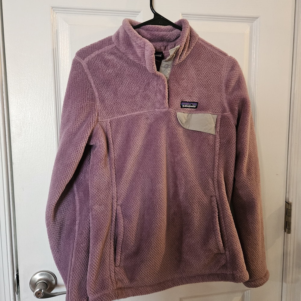 Patagonia Womens Lavender Snap T  Fleece Jacket - Picture 2 of 5